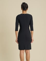 Gina Bacconi Black Tamaryn Gold Detail Dress - Image 2 of 5