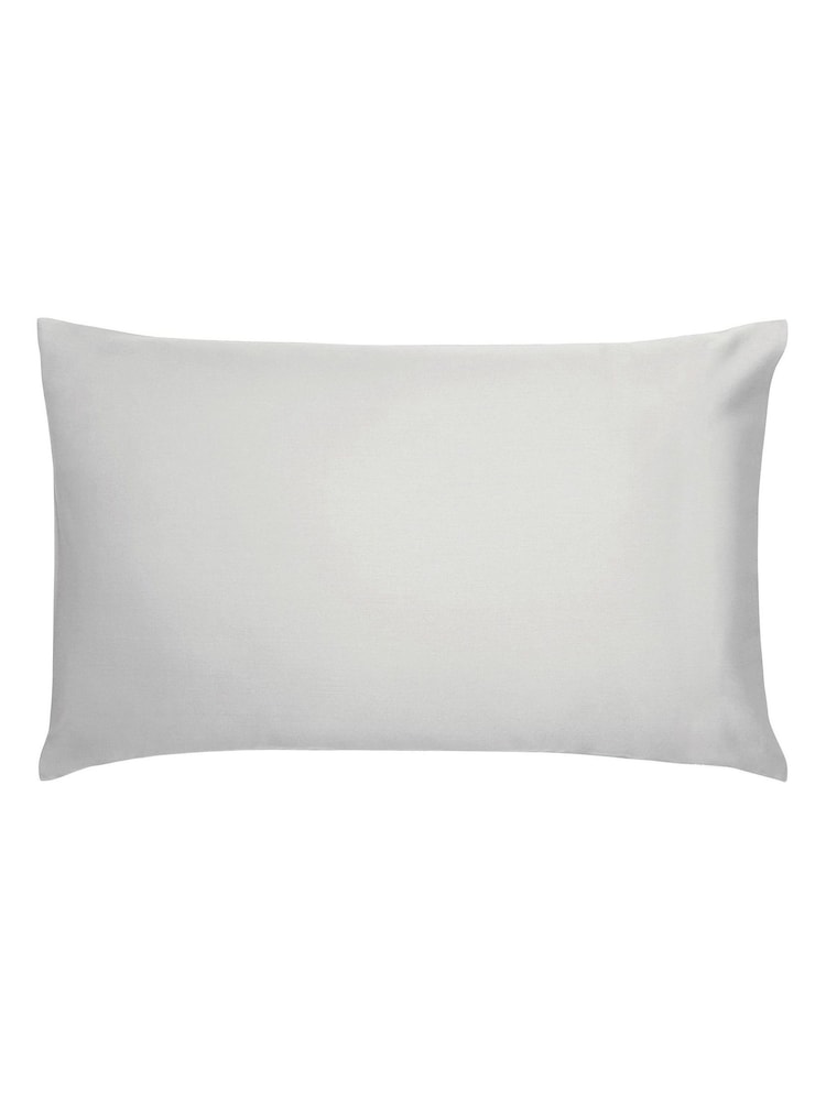Bedeck of Belfast Silver 400 Thread Count Cotton Sateen Duvet Cover and Pillowcase Set - Image 2 of 2