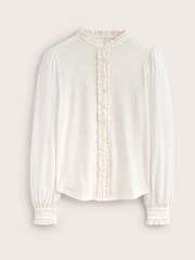 Boden Cream Caroline Jersey Shirt - Image 5 of 5