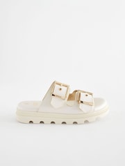 Baker by Ted Baker Girls Satin Footbed Buckled Sandals - Image 2 of 7