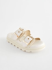 Baker by Ted Baker Girls Satin Footbed Buckled Sandals - Image 3 of 7