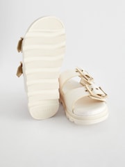 Baker by Ted Baker Girls Satin Footbed Buckled Sandals - Image 5 of 7