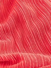 Coral Pink Rib DD+ Wired Crop Bikini Top - Image 7 of 7