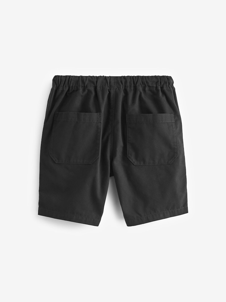 Black Single Pull-On Shorts (3-16yrs) - Image 2 of 3