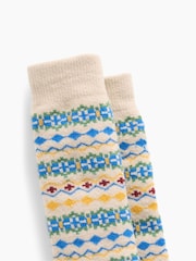 Gap Cream Fair Isle CashSoft Crew Socks - Image 2 of 2