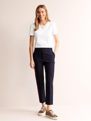 Boden White 100% Cotton Puff Sleeve T-Shirt - Image 3 of 6