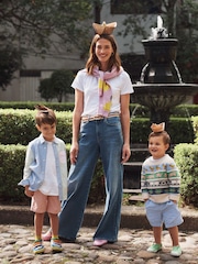 Boden White 100% Cotton Puff Sleeve T-Shirt - Image 5 of 6