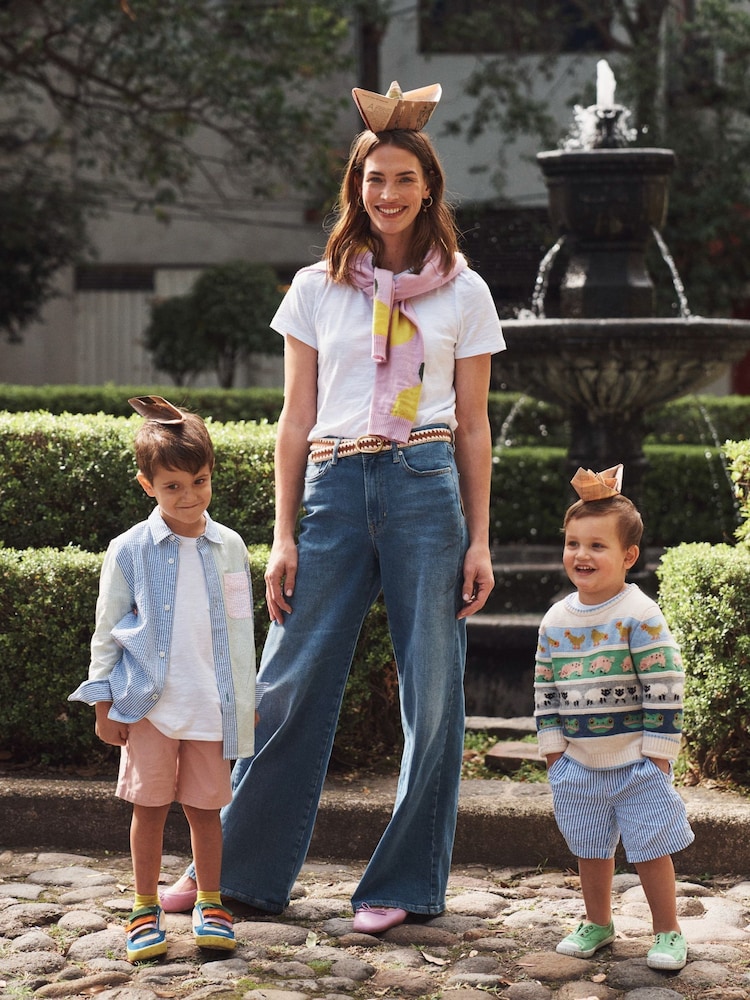 Boden White 100% Cotton Puff Sleeve T-Shirt - Image 5 of 6