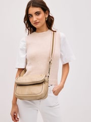 Bone Cream Webbing Strap Saddle Bag - Image 2 of 9
