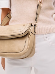 Bone Cream Webbing Strap Saddle Bag - Image 3 of 9