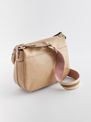 Bone Cream Webbing Strap Saddle Bag - Image 5 of 9