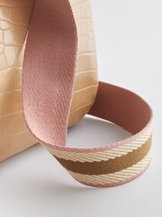 Bone Cream Webbing Strap Saddle Bag - Image 8 of 9