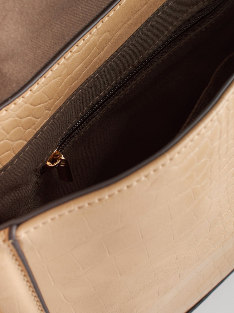 Bone Cream Webbing Strap Saddle Bag - Image 9 of 9