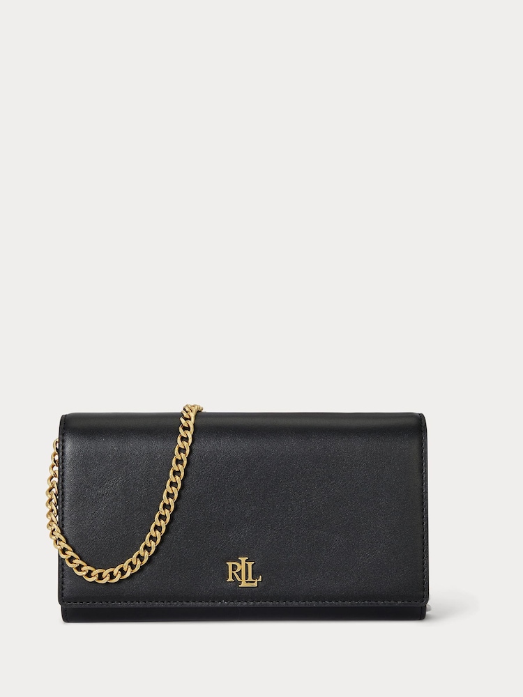 Lauren Ralph Lauren Black Adair Il Wallet On A Chain-Large Bag - Image 1 of 5