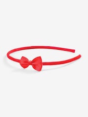 JoJo Maman Bébé Red Bow Aliceband - Image 1 of 1