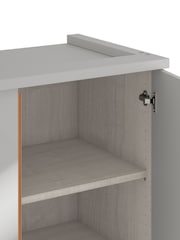 Wiemann Peyton Grey Glass and Mirror Semi Fitted Double Wardrobe - Image 6 of 6