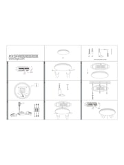 Eglo White Pinetto LED Circular Ceiling Light - Image 5 of 5