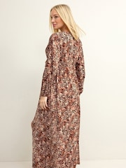 Animal Print Maternity Maxi Dress - Image 4 of 7
