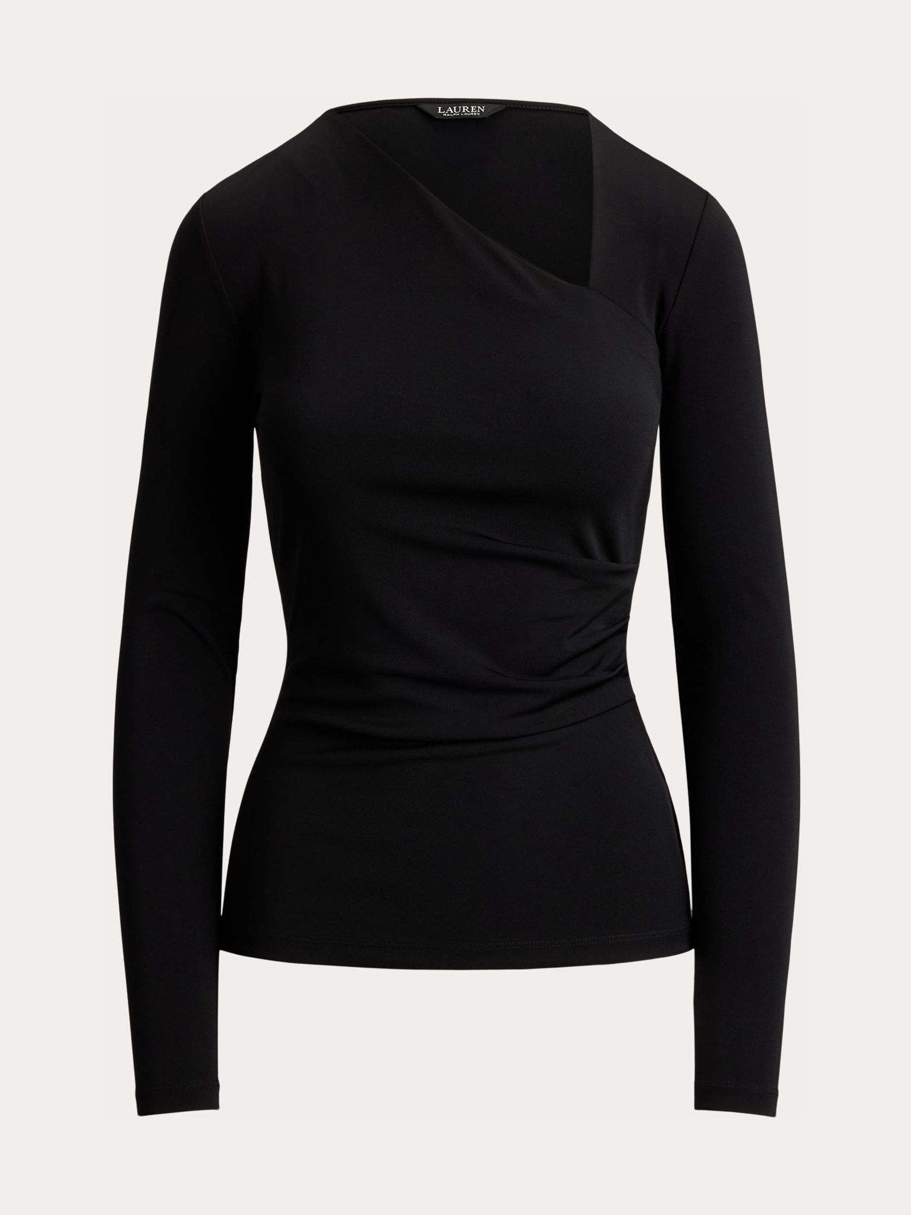 Buy Lauren Ralph Lauren Black Str Matte Jersey-R-Knt-Pullover from
