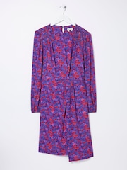 FatFace Purple Annie Painterly Floral Dress - Image 5 of 5