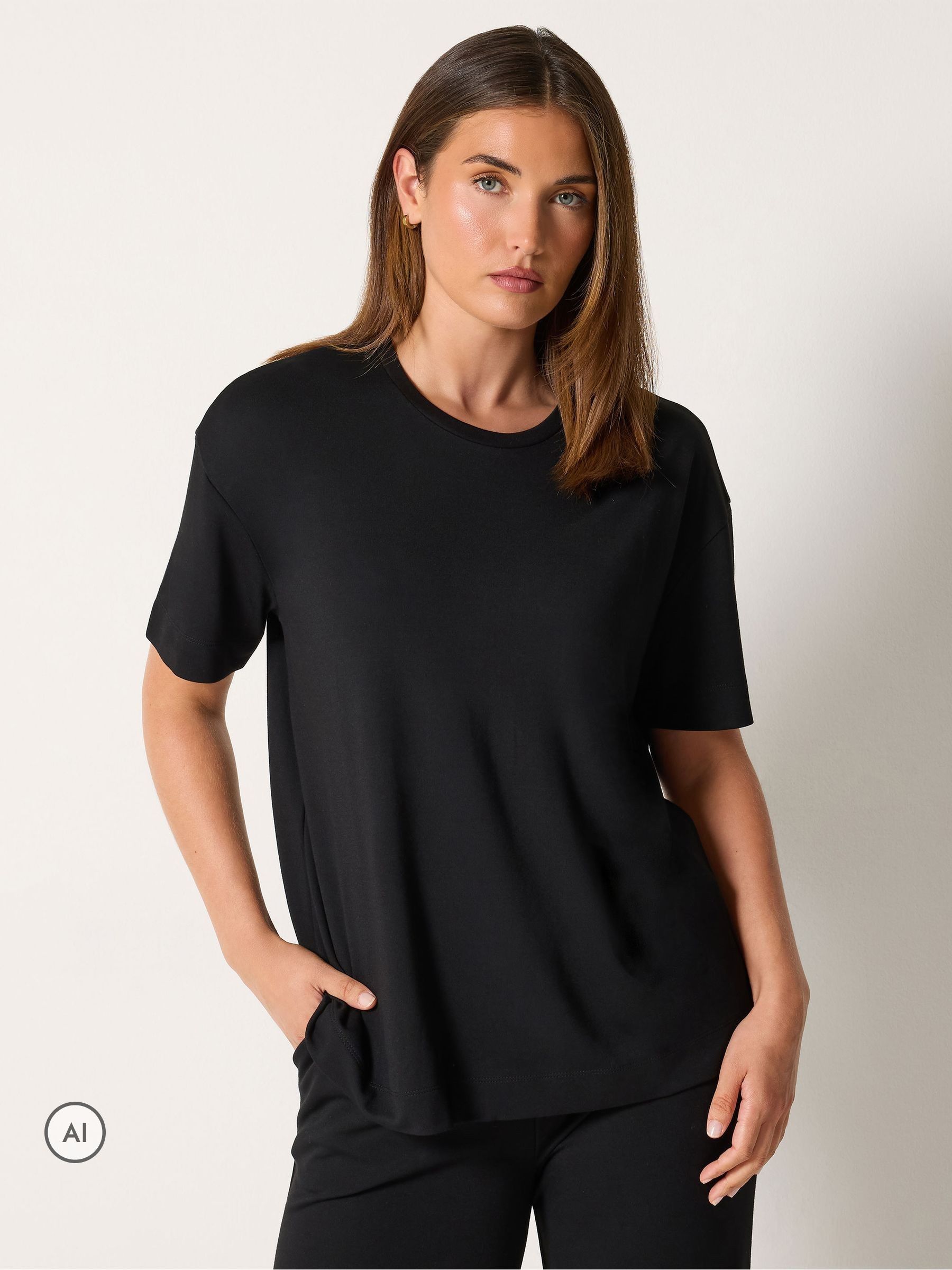 Long Tall Sally Women's Black Premium Short Sleeve T-Shirt