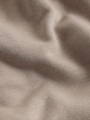 The Set Funnel Neck Sweat with Straight Leg Joggers Co-Ord Set Beige - Image 4 of 5