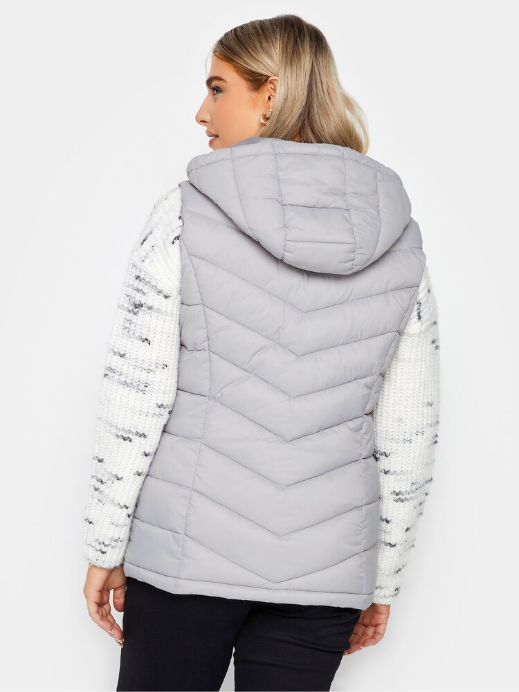 M&Co Grey Short Quilted Gilet - Image 2 of 4