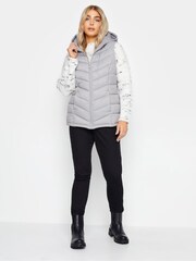 M&Co Grey Short Quilted Gilet - Image 3 of 4