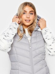 M&Co Grey Short Quilted Gilet - Image 4 of 4