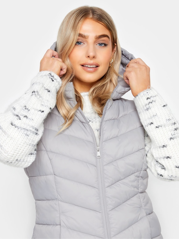 M&Co Grey Short Quilted Gilet - Image 4 of 4