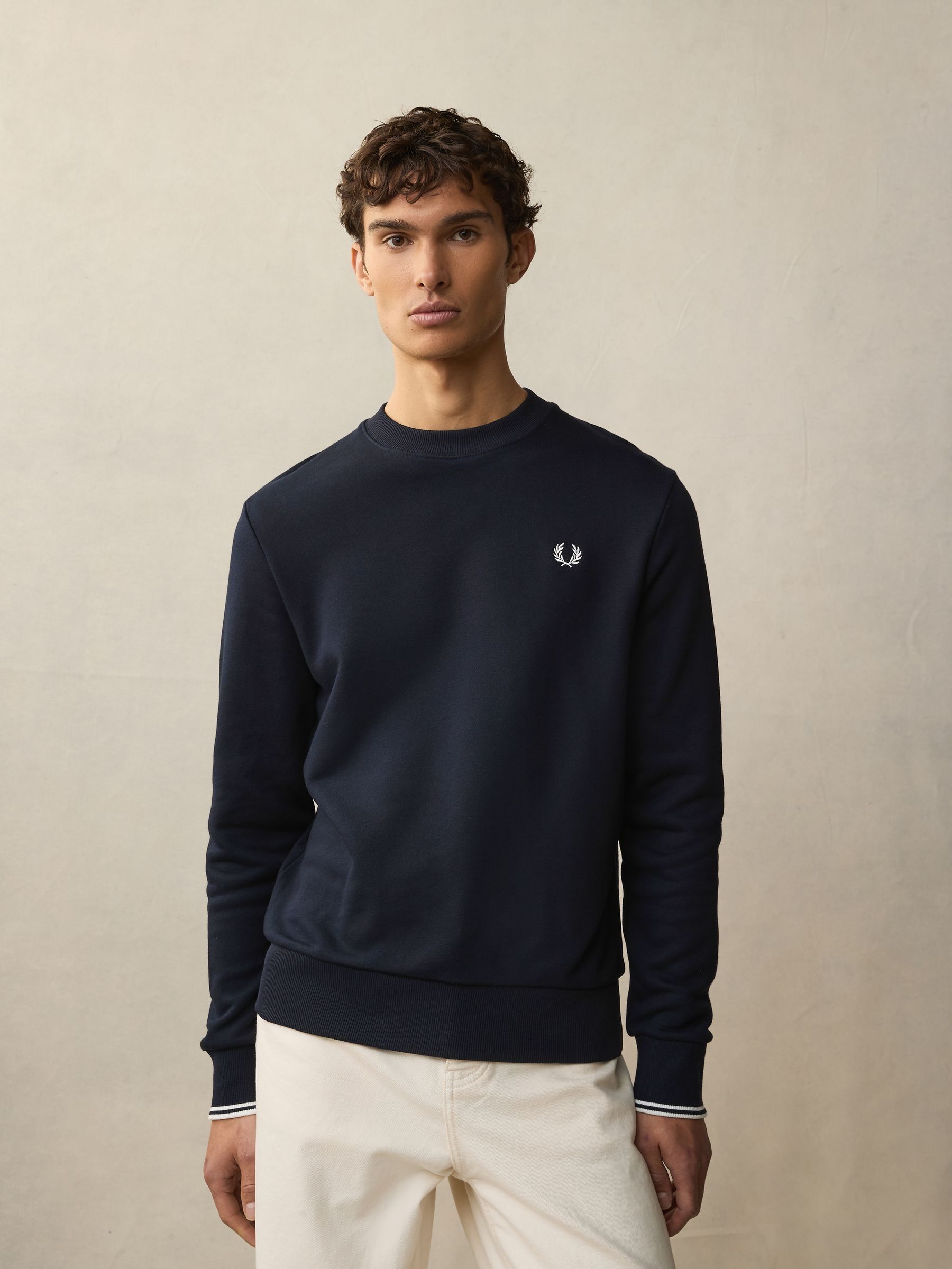 Crew Neck Sweatshirt - Black | Men's Sweatshirts |Sports