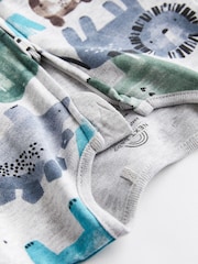 Blau - Baby-Schlafanzug mit 2-Wege-Reißverschluss 3er-Pack (0M.-2J.) - Bild 5 von 9