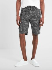 Tog 24 Grey Camouflage Knight Steel Cargo Shorts - Image 1 of 6