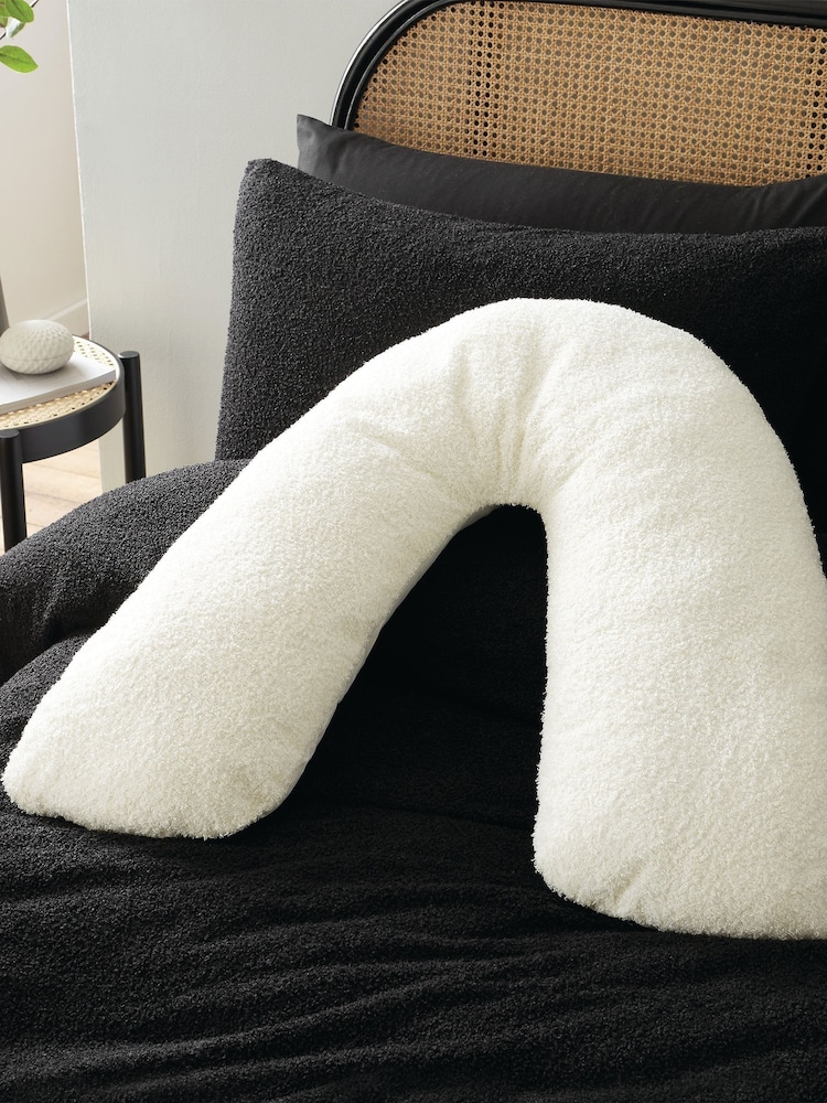 Catherine Lansfield Cosy Boucle Soft and Warm V-Shaped Cushion - Image 1 of 4