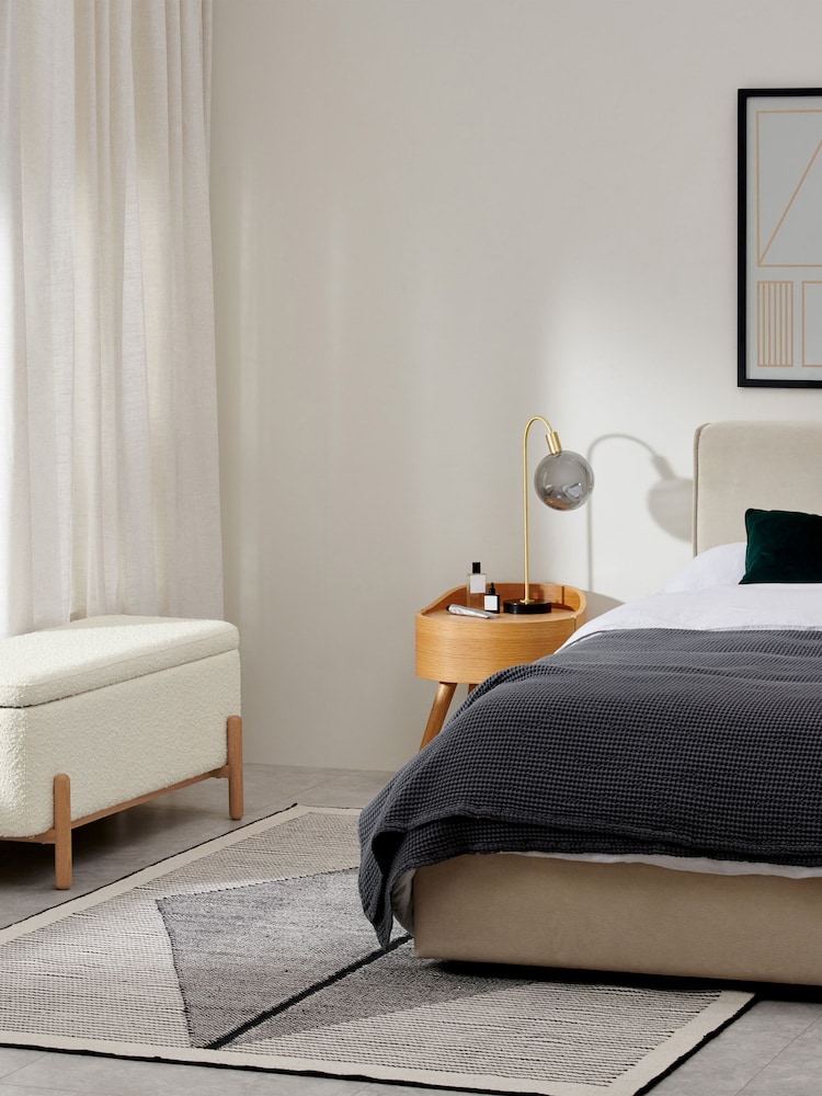 MADE.COM White Asare Storage Ottoman Bench - Image 1 of 4