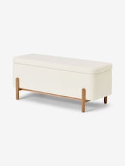 MADE.COM White Asare Storage Ottoman Bench - Image 2 of 4