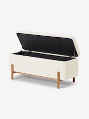 MADE.COM White Asare Storage Ottoman Bench - Image 3 of 4