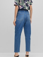 BOSS Blue Ruth Regular Fit High Waisted Stretch Jeans - Image 2 of 5