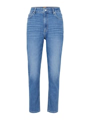 BOSS Blue Ruth Regular Fit High Waisted Stretch Jeans - Image 5 of 5