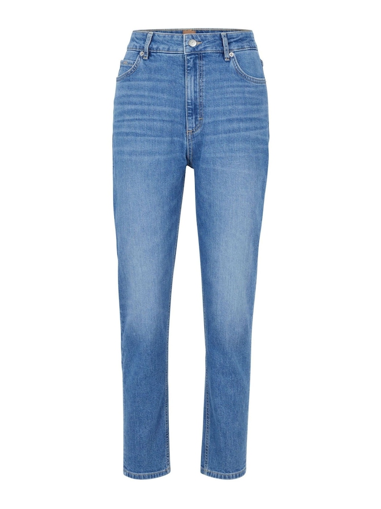 BOSS Blue Ruth Regular Fit High Waisted Stretch Jeans - Image 5 of 5