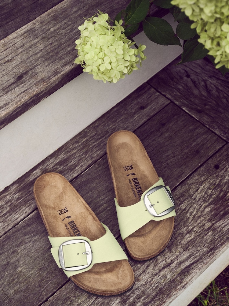 Birkenstock Mint Green Madrid Big Buckle Sandals - Image 1 of 3