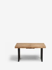 Dark Brooklyn Reclaimed Pine 6 to 8 Seater Extending Dining Table - Image 7 of 9