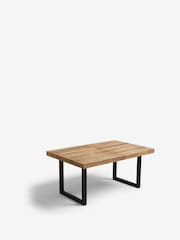 Dark Brooklyn Reclaimed Pine 6 to 8 Seater Extending Dining Table - Image 9 of 9