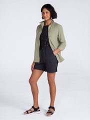 Mountain Warehouse Black Stellar Ripstop UV Max Cargo Hiking Shorts - Image 2 of 4