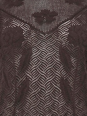 ONLY Brown Short Sleeve Crochet Top - Image 3 of 3