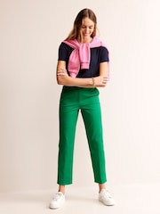 Boden Dark Blue 100% Cotton Puff Sleeve T-Shirt - Image 3 of 5