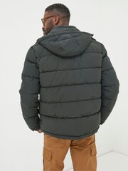 FatFace Green Launton Short Puffer Jacket - Image 3 of 6