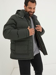 FatFace Green Launton Short Puffer Jacket - Image 5 of 6