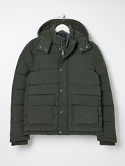 FatFace Green Launton Short Puffer Jacket - Image 6 of 6
