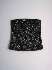 The Set 2 Pack Sequin Bandeau Tops - Image 2 of 5